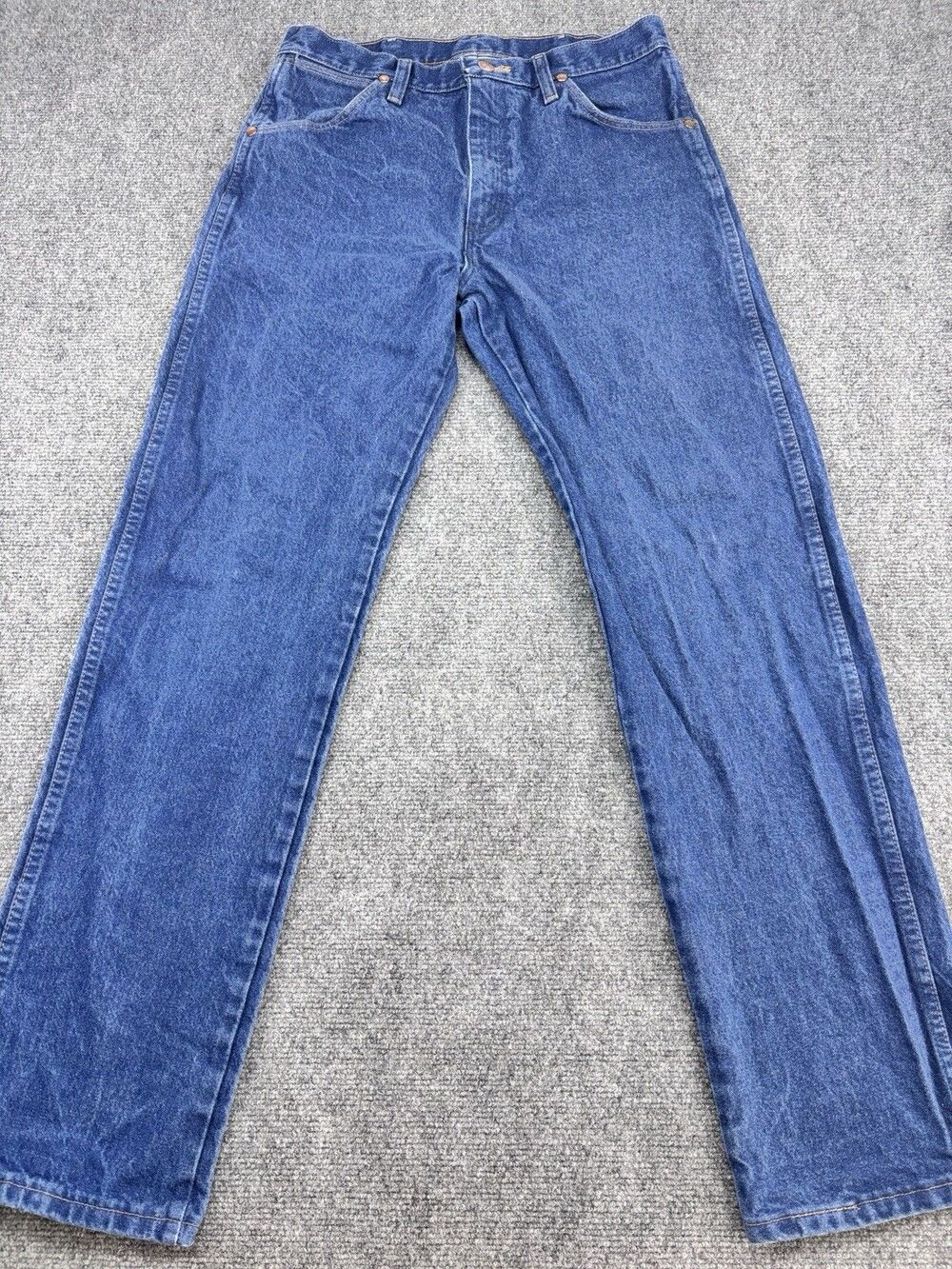Wrangler Cowboy Cut 13MWZPW Men's 30x32 Blue Jeans Original Fit 100% Cotton